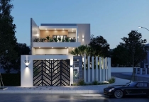 Thiết Kế Nhà Phố Hiện Đại 2 Tầng