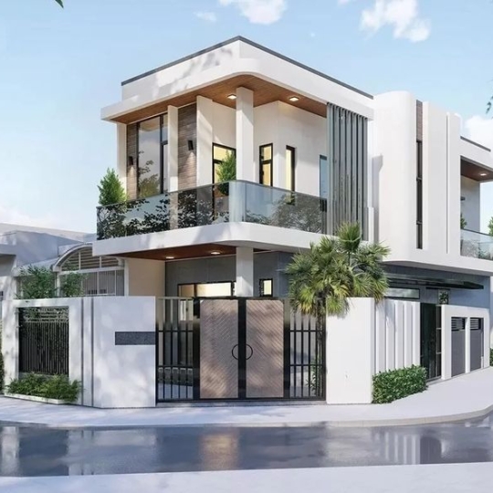 Thiết Kế Nhà Phố Hiện Đại 2 Tầng